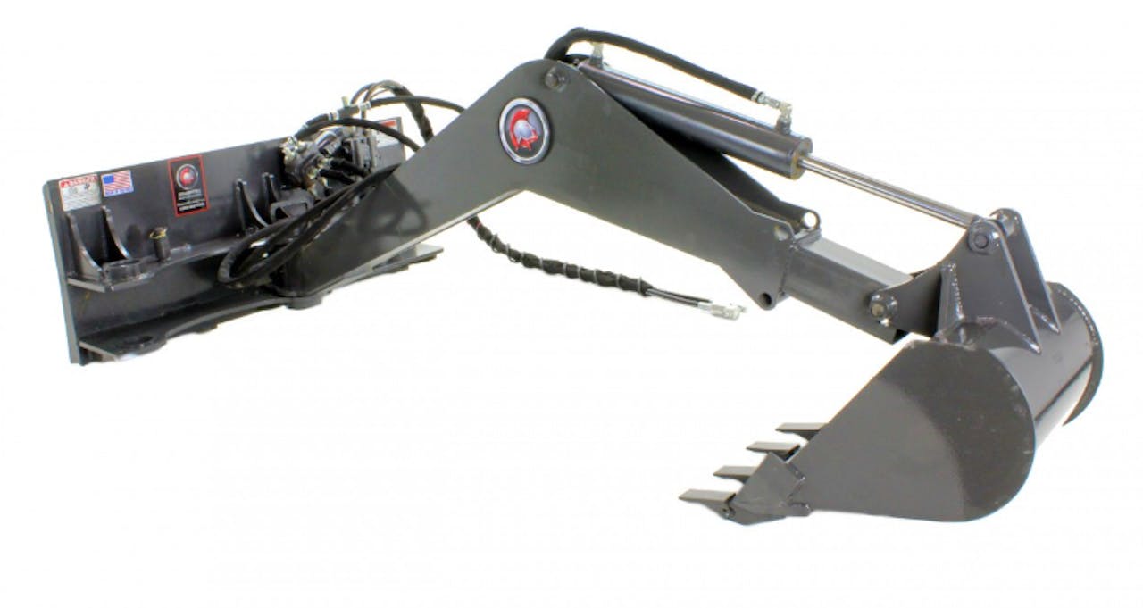 Spartan Skid Steer E-Z Digger Backhoe Attachment With Swing Arm